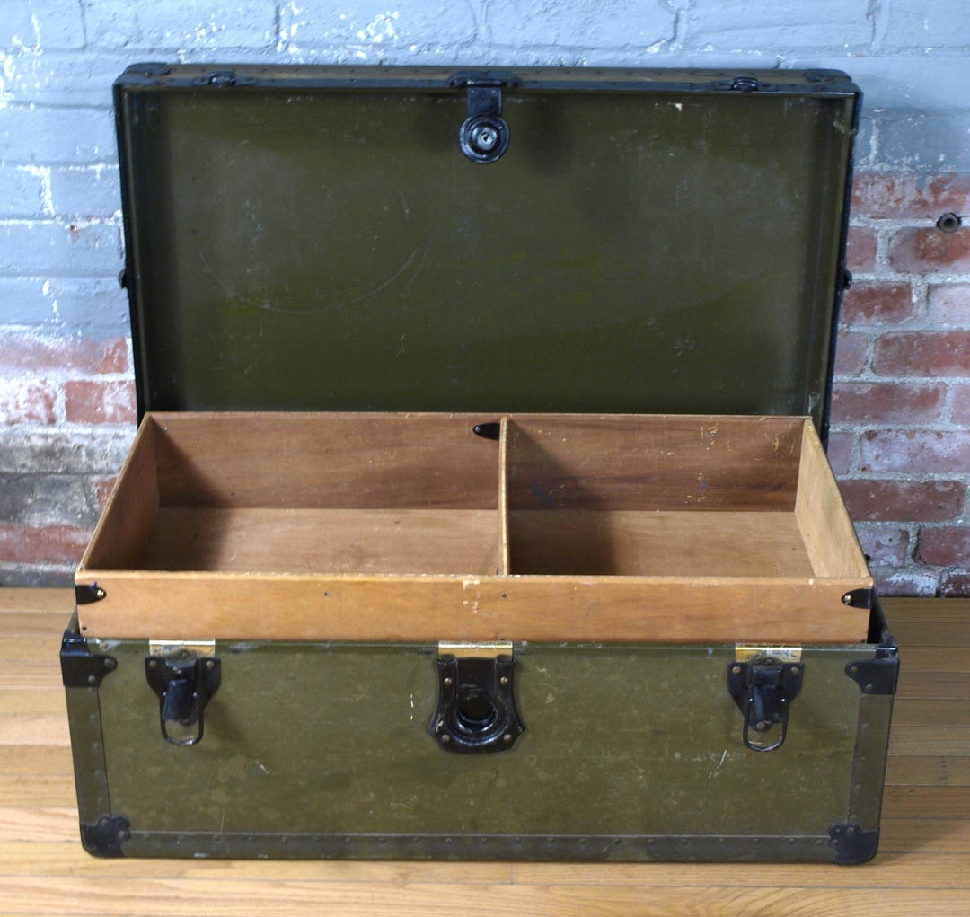 innovator Vintage trunk 約29L Amazon.com: Large Antique Style Steamer Trunk, Decorative