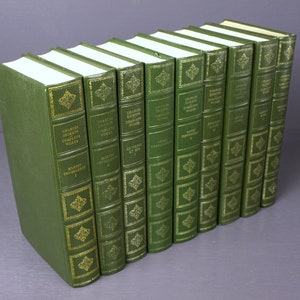 Charles Dickens Complete Works Centennial Edition Book Set with 9 Volumes - Gold Embossed Hardcovers - Sold Separately