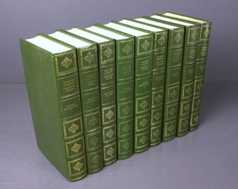 Charles Dickens Complete Works Centennial Edition Book Set with 9 Volumes - Gold Embossed Hardcovers - Sold Separately