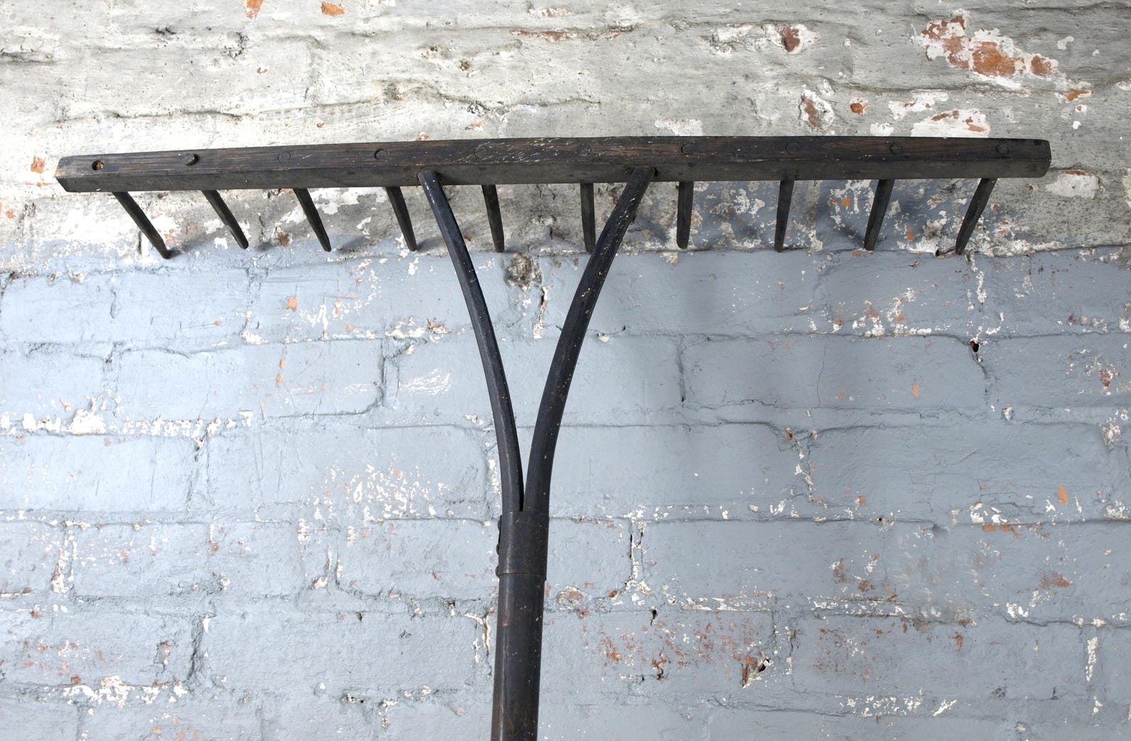 Antique Wooden Hay Rake, 27.5