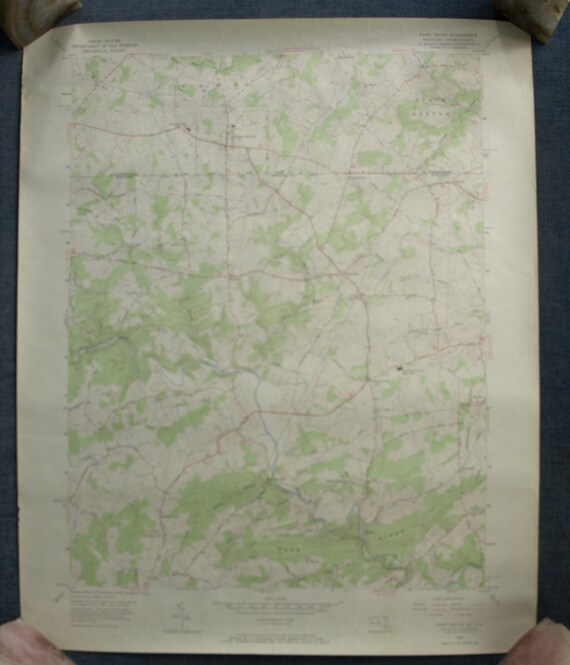 Antique Fawn Grove, Pennsylvania 1956 US Geological Survey Topographic