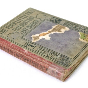 Antiquarian Children&#39;s Book, &quot;The Four Little Pigs That Didn&#39;t Have Any Mother&quot; by Kenneth G Duffield - H. Altemus Company, 1919 - HC, Fair+
