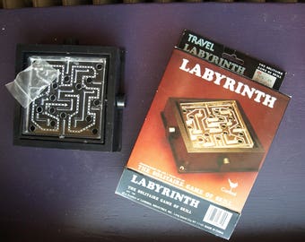 Vintage Travel Labyrinth Game No 188 by Cardinal Industries – The Solitaire Game of Skill