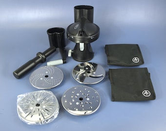 Rallador, rebanador y triturador multiusos Pampered Chef descatalogado con 4 cuchillas.