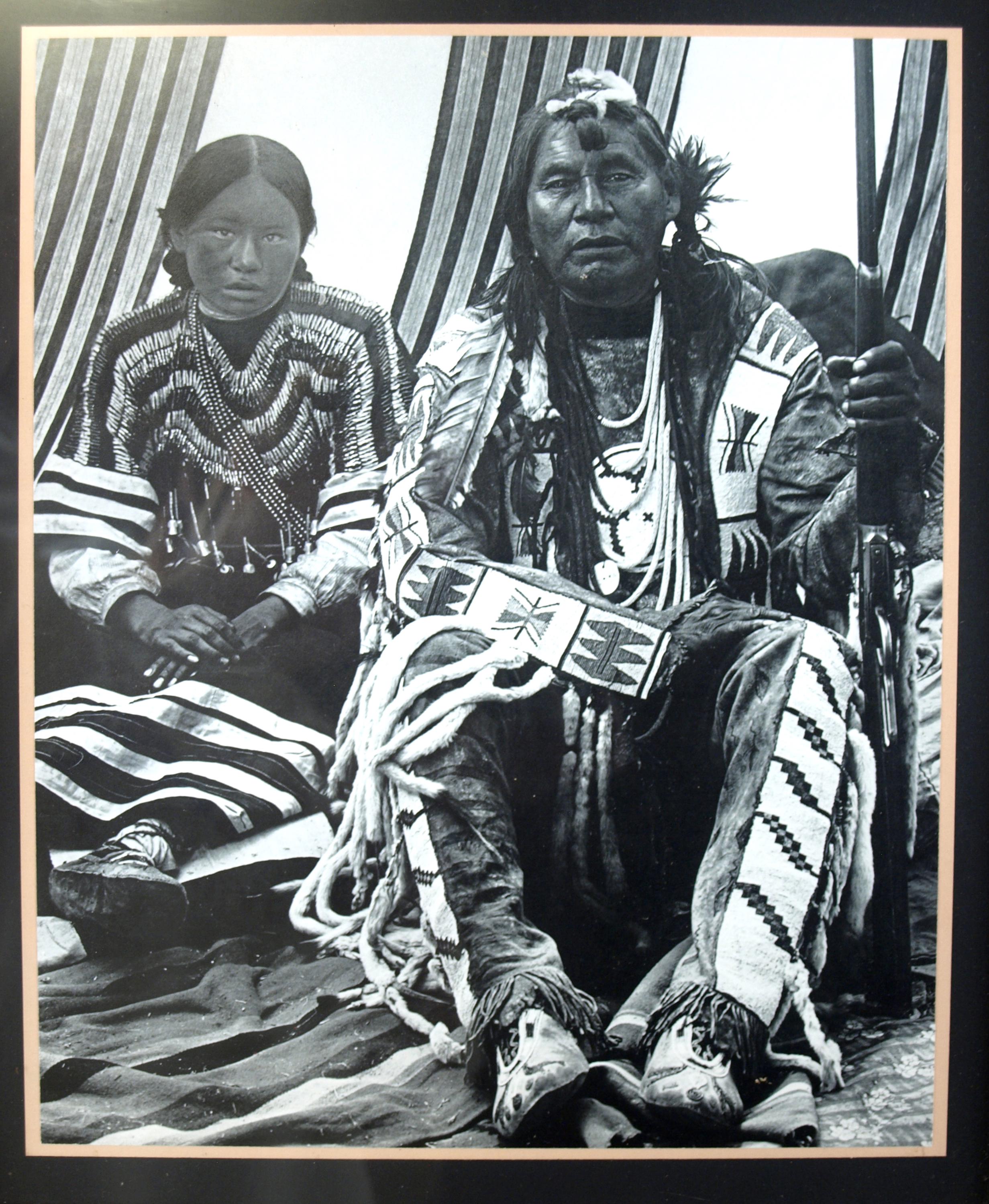 Chief Little Dog, Blackfoot Amskapi Pikuni, Vintage Print of Photo