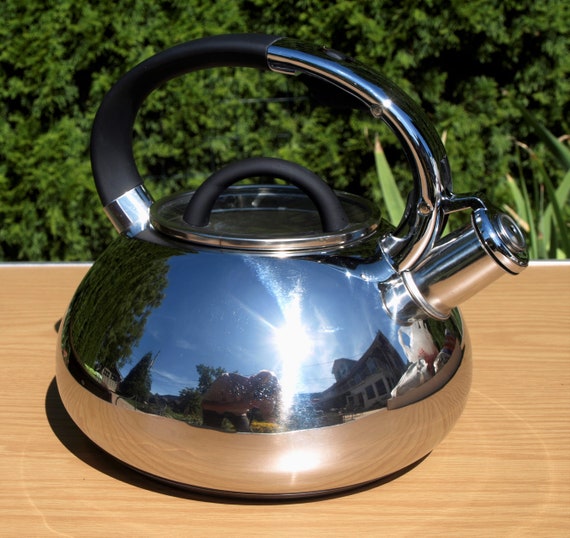 Brandani High Quality Stainless Steel Whistling Tea Kettle Teapot