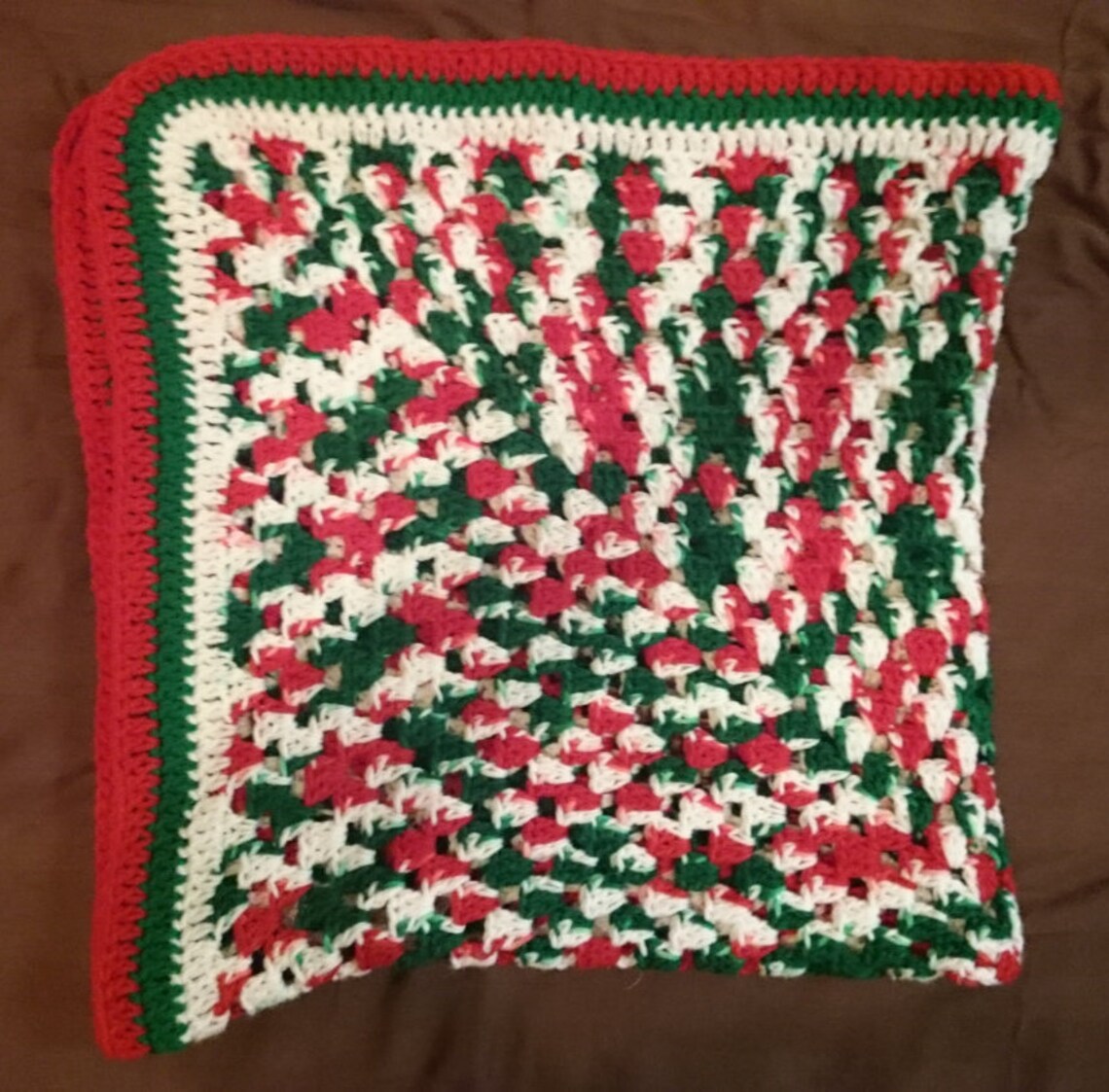 Baby's First Christmas Blanket // Crochet Baby Blanket // Etsy