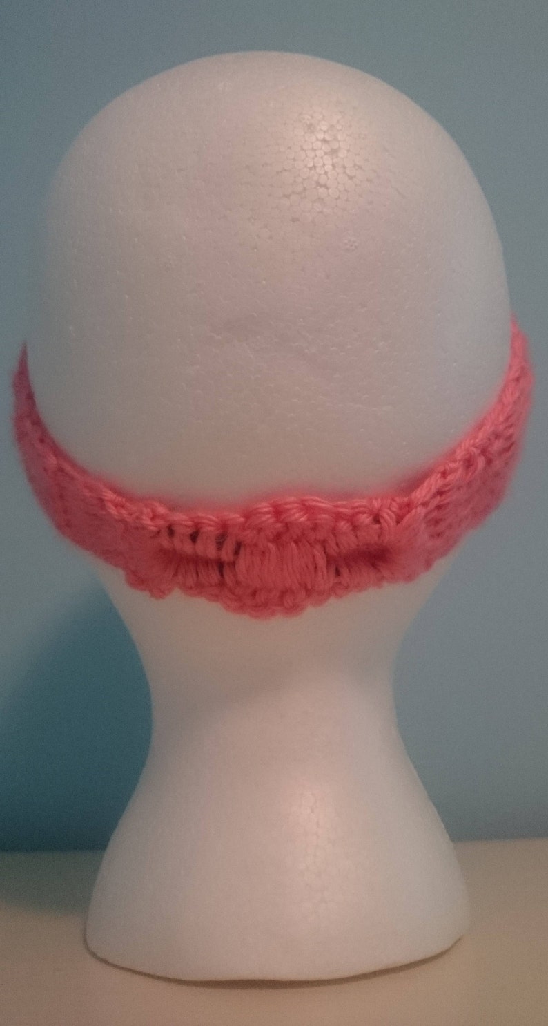 Crochet Peach Headband // Crocheted Headband // Stretchy Etsy