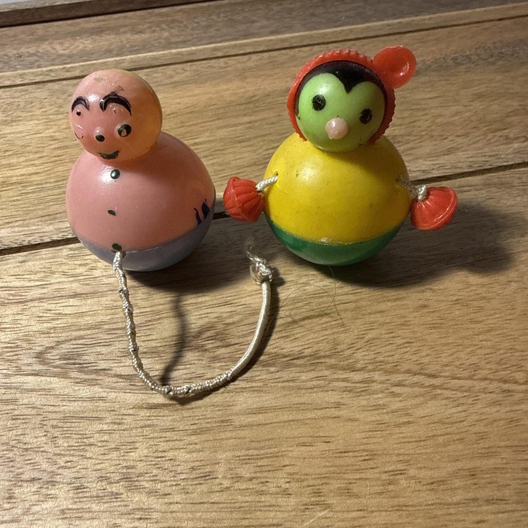 Vintage Roly Poly Set of 2 - Etsy
