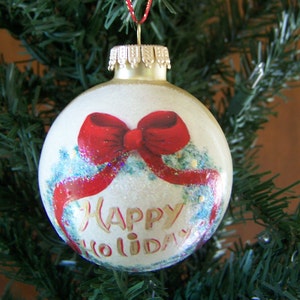 Hand Painted Christmas Ornament, Painted Christmas Balls, Painted Ornament, Hand Painted Glass Ornament, Hand Painted Round Ornament