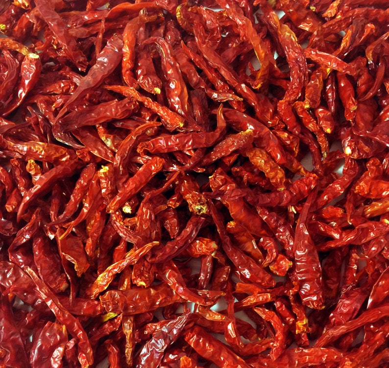 Thai Chili Dried Whole Authentic Thai Origin Hot Chili Etsy