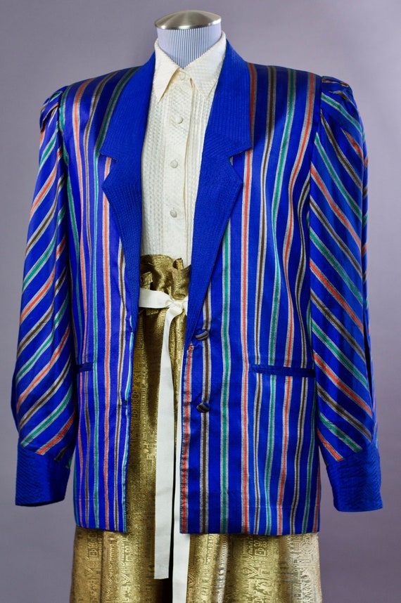 Thai Silk Suit Jacket (Vintage 1980s) - Gem