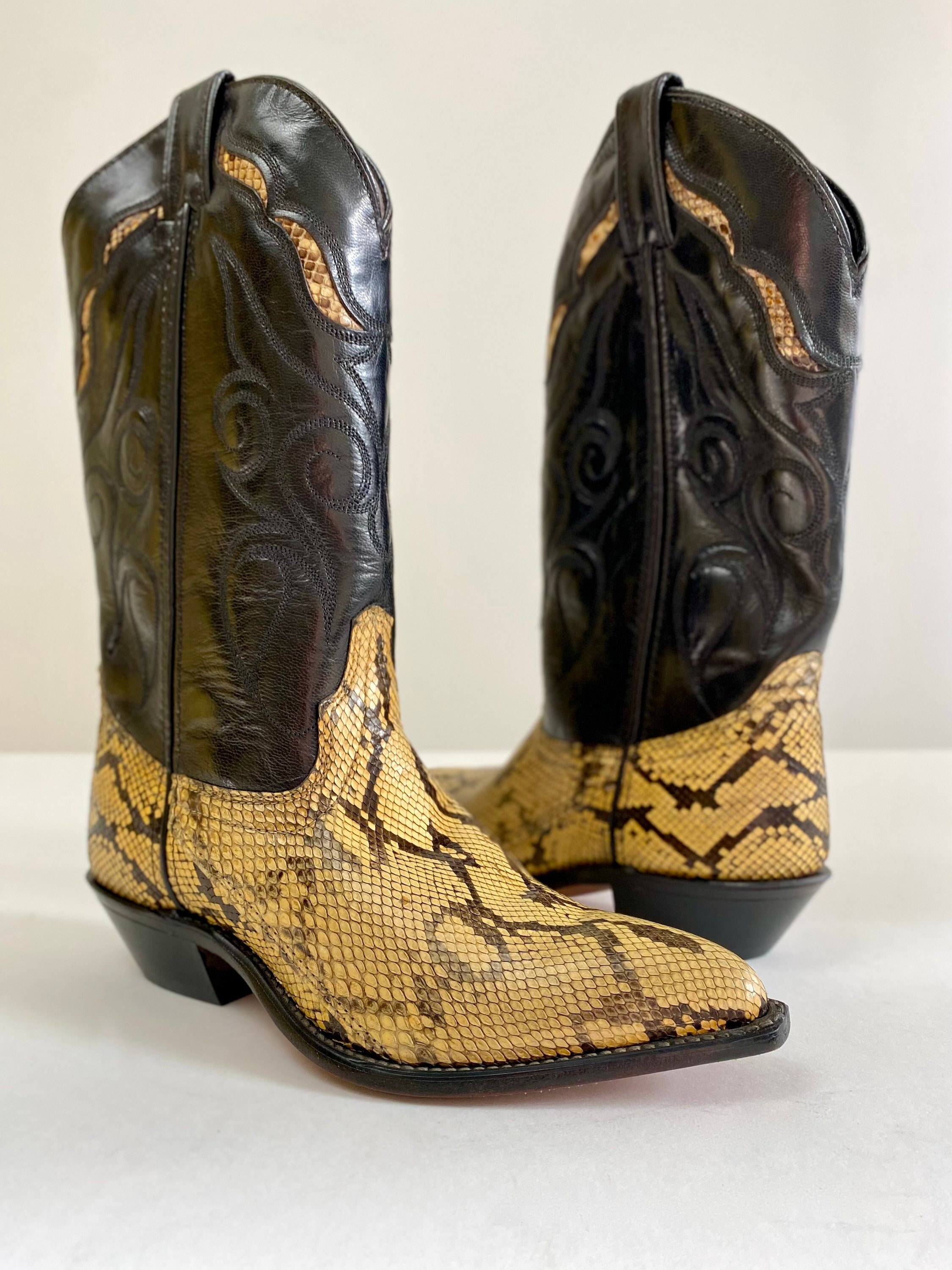 Justin boots snakeskin hotsell