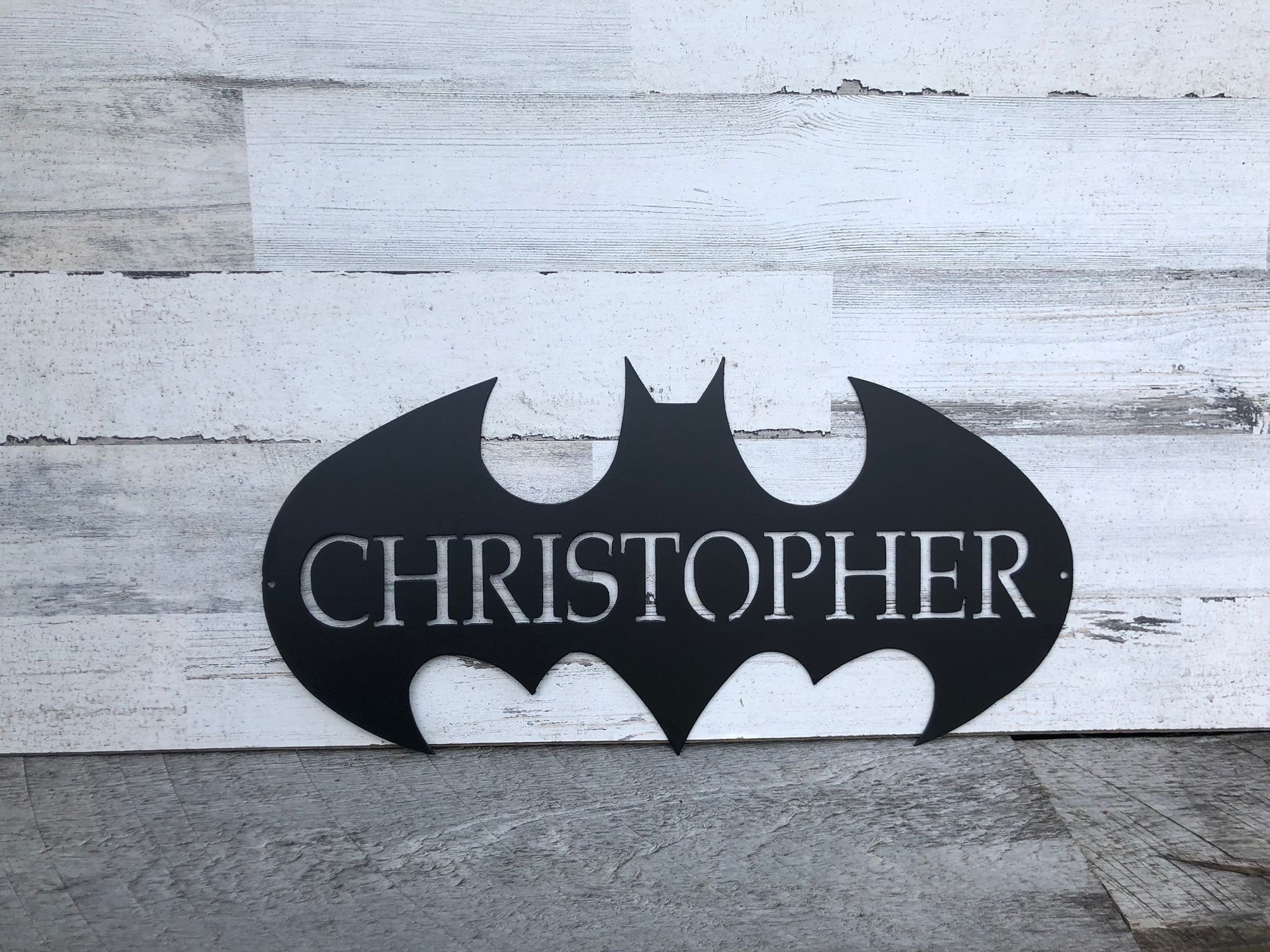 Personalized Batman Sign Batman Signal Bat Cave Gift for Etsy