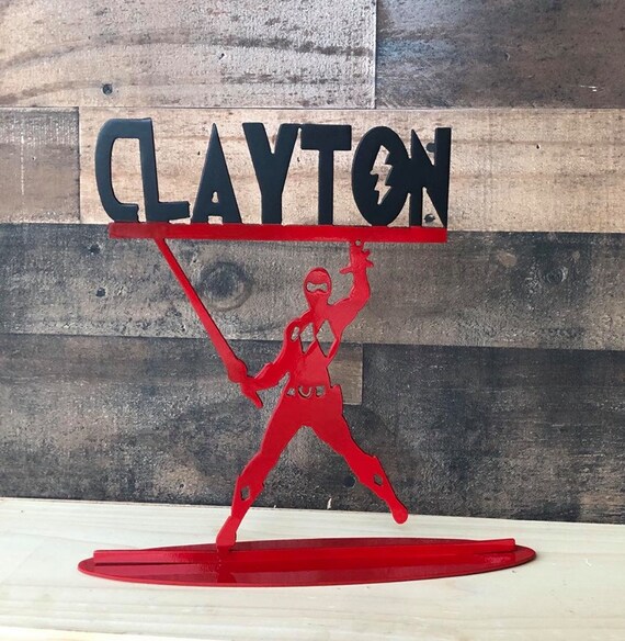 Personalized Power Ranger Power Rangers Decor Kids Room Etsy