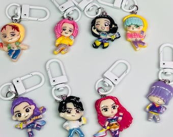 K-pop Bag Charms, Decoden Charms, Resin Flatback, Cute Kawaii Cabochons, Keychain, Jewelry Supplies, Scrapbooking, Backpack Clip