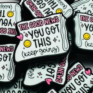 You Got This Focal Beads, Silicone Focal Bead, Pen Beads, Bulk Beads, Jewelry Supplies, , Badge Reel Beads, Keychain Bead, Encourgament Bead
