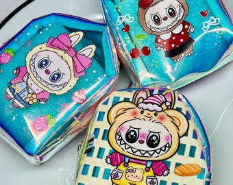 Bubu Keychain Coin Bag, Kawaii Accessories, Bag, Backpack Tag, Monster Keychain, Limited Edition Keychains, New Car Accessories, Car Gift