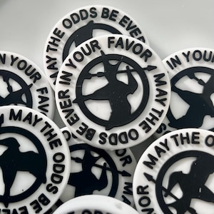 May the odds be in your favor Focal beads, Kawaii focals, bulk beads, silicone focal beads for jewelry,  beads for pens, movie, badge reels