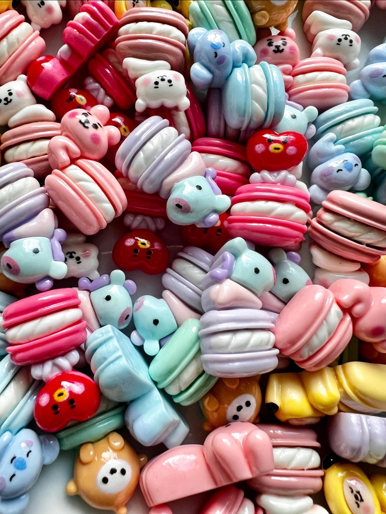 6 & 7 Piece Charm Set BT21, BTS, Kawaii, Kpop, K-pop, Music