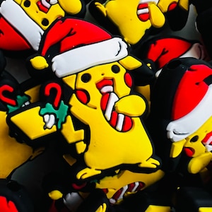 Christmas Anime Focal beads, Kawaii focals, bulk beads, silicone beads, silicone focal beads for jewelry, focal beads for pens