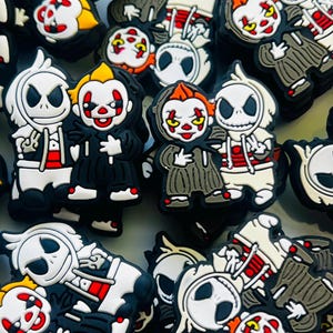 Jack and It Focal Beads, Silicone Focal Bead, Focal Beads for pens, Halloween Focals, Focals for jewelry making, Spooky Beads, Badge Reels