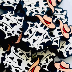 Cowboy Ghost Focal Beads, Lanyard Beads, Focal Beads for pens, Halloween Focals, Focals for jewelry making, Spooky Beads, Badge Reel Beads