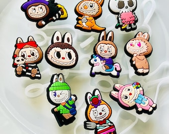 Bubu Straw Toppers, Monster Bunny Straw Topper, Cup Accessories, Trendy Gagets, Custom Tumblers, Lid Cover, Straw Attachment, Cartoon