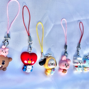 BTS, BT21, Cell Phone Charm, K Pop