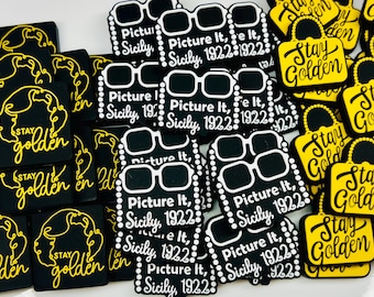 Stay Golden and Picture It Focal Beads, Purse Focal Beads, Silicone Focal Beads, Pen Beads, Bulk Beads, Decoden, Phone Charms, DIY Beads