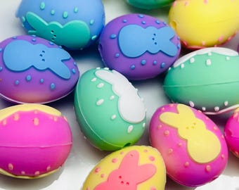 Egg Bunny Focal Beads, Silicone Focal Bead, Focal Beads for pens, Focals, Easter Focals, Focals for jewelry making, Badge Reel Beads