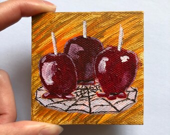 Treats For Three - Mini Acrylic Painting