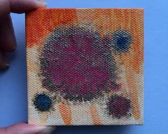 Deadly Floof - Mini Acrylic Painting