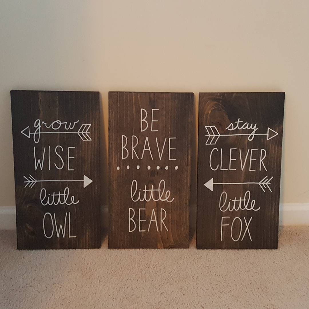 Woodland Baby Shower Nursery Decor, Boho Tribal Nursery, Grow Wise Li…