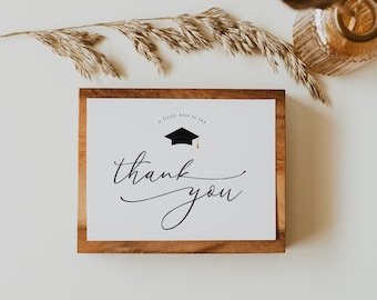 Graduation Thank You Cards, Photo Thank You Cards Printable, Thank You Cards for Graduation, 2024 Graduate Thank You Editable, Photo Card