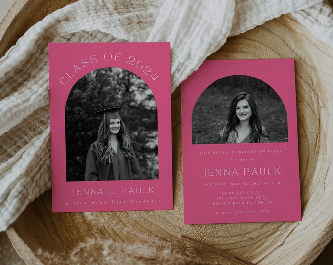 Graduation Program Example Pink This item is unavailable - Etsy