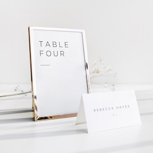 Printable Table Numbers | Table Number Template | Wedding Table Numbers | Minimalist Table Numbers | Editable | Instant Download | ML19
