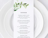 Printable Wedding Menu Wedding Menu Template Wedding Menu - Etsy
