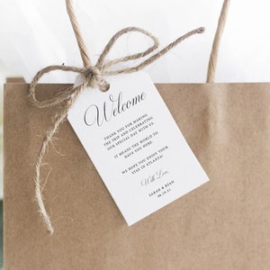 Wedding Welcome Tags | Welcome Tags | Welcome Tag Template | Printable Welcome Tags | Hotel Welcome Bag Tags | Wedding Gift Tags | MT06