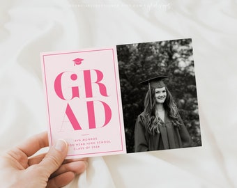 Graduation Announcement Template 2024 | Graduation Invitation | Graduation Cards Printable | Graduation Party Invites | Senior Graduation