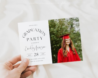 Graduation Announcement Template 2024 | Graduation Invitation | Graduation Cards Printable | Graduation Party Invites | Senior Graduation