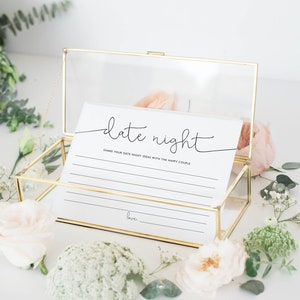Date Night Karten | Druckbare Date Night Karten | Date Night Idee Karten | Druckbare Date Night Idee Karten | Sofortdownload | Vorlage | BW19