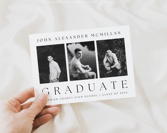 Graduation Announcement Template 2024 | Graduation Invitation | Graduation Cards Printable | Graduation Party Invites | Senior Graduation