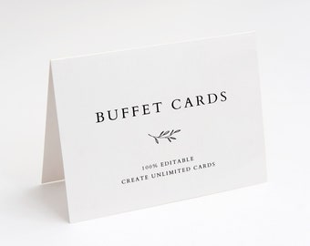 Buffet Cards Etsy