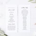 Printable Wedding Program Template Printable Wedding Ceremony Program ...