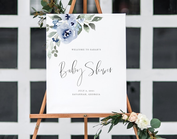 Printable Baby Shower Welcome Sign Template Editable Welcome - Etsy