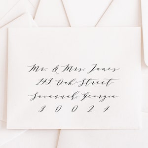 Printable Envelope Template | Envelope Template | Editable Envelope Template | Wedding Envelope Template | Calligraphy Envelope | ML06