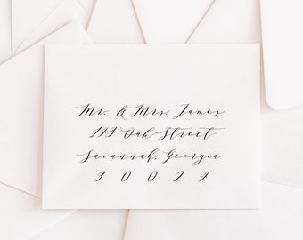 Printable Envelope Template | Envelope Template | Editable Envelope Template | Wedding Envelope Template | Calligraphy Envelope | ML06