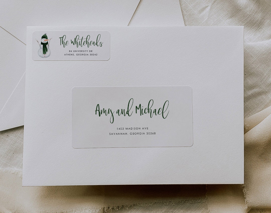 christmas-address-labels-printable-address-labels-address-label-template-return-address-labels-green-snowman-address-labels-avery-etsy