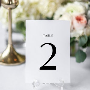 Afdrukbare tabelnummers | Tabelnummersjabloon | Bruiloft tabelnummers | Kalligrafie tabelnummers | Bewerkbaar | Direct downloaden | 19 n.Chr